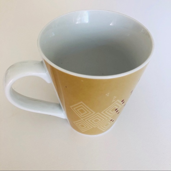 Starbucks 2013 coffee mug brown geometric  12 oz - Picture 4 of 6